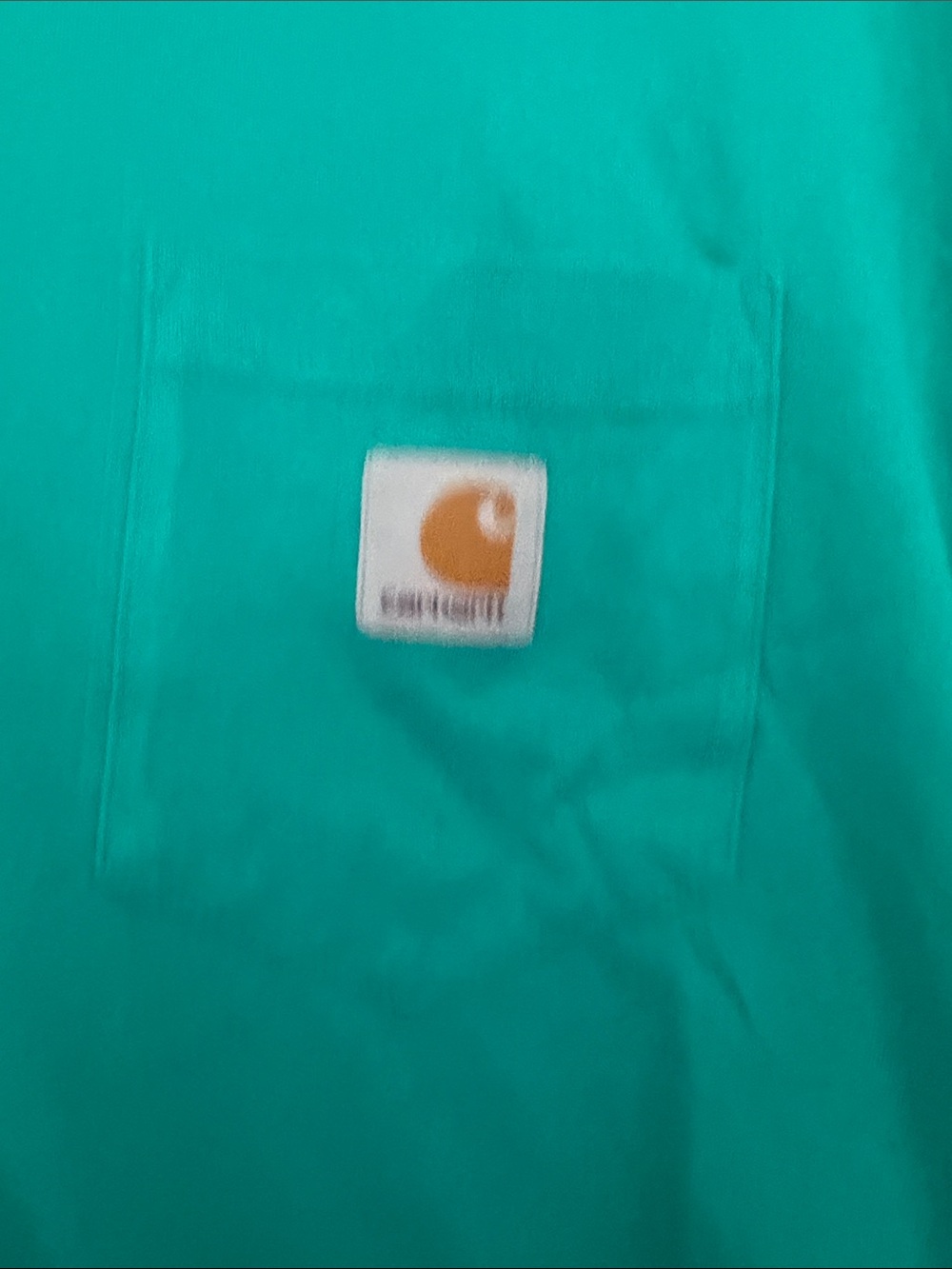 Carhartt Teal Short-Sleeve Pocket Tee - Picture 12 of 13